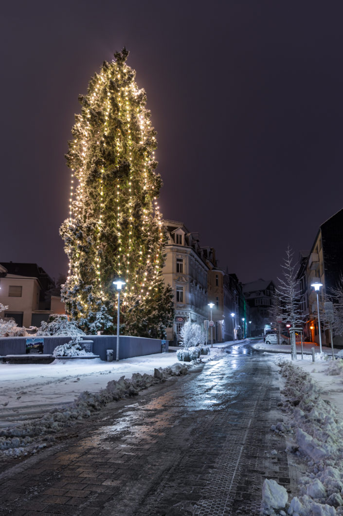 Wermelskirchen Weihnachtsbaum Schnee
