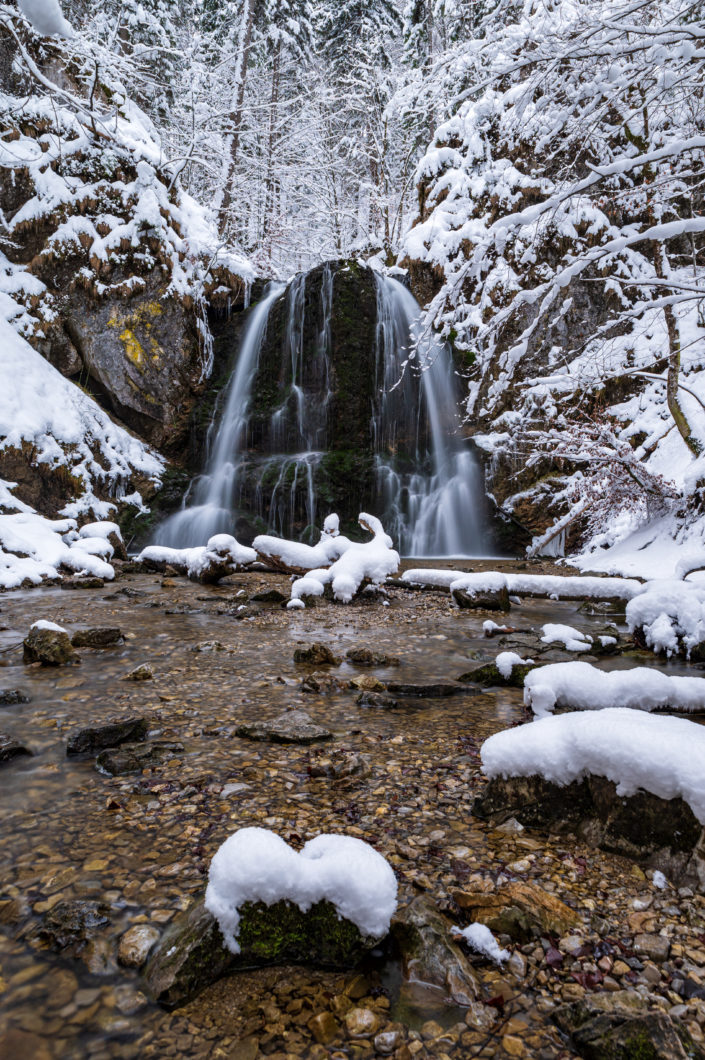 Josefsthaler Wasserfälle Schnee